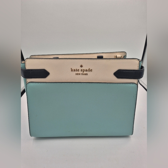 Kate spade staci medium saffiano leather satchel purse with matching wallet - Picture 8 of 16